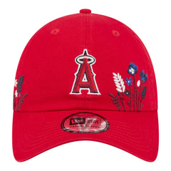 Los Angeles Angels New Era Women's Wildflower Casual Classic Adjustable Hat - Red Hats