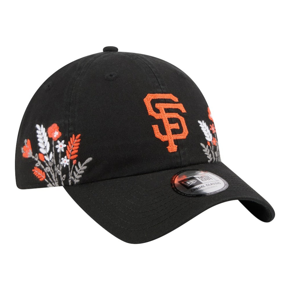 San Francisco Giants New Era Women's Wildflower Casual Classic Adjustable Hat - Black Hats