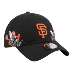 San Francisco Giants New Era Women's Wildflower Casual Classic Adjustable Hat - Black Hats