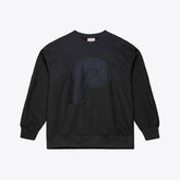 Philadelphia Phillies Mitchell & Ness Phantom Fleece Crewneck Sweatshirt - Black Sweatshirts