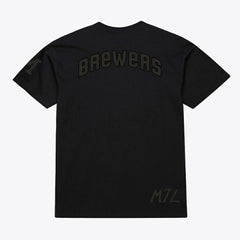 Milwaukee Brewers Mitchell & Ness Cooperstown Collection Phantom T-Shirt - Black T-shirts