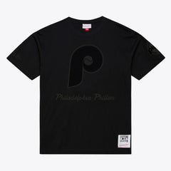 Philadelphia Phillies Mitchell & Ness Cooperstown Collection Phantom T-Shirt - Black T-shirts