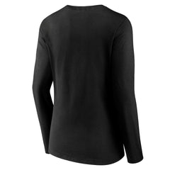 Cincinnati Bengals Women's Streak V-Neck Long Sleeve T-Shirt Black