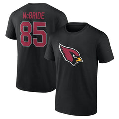 Trey McBride Arizona Cardinals Icon Name & Number T-Shirt Black