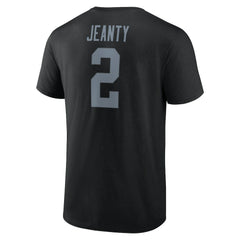 Ashton Jeanty Las Vegas Raiders Icon Name & Number T-Shirt Black