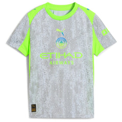 Manchester City Youth 2025/26 Third Replica Jersey Green/Neon Green