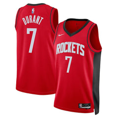 NBA Kevin Durant Houston Rockets Unisex Swingman Player Jersey - Icon Edition - Red