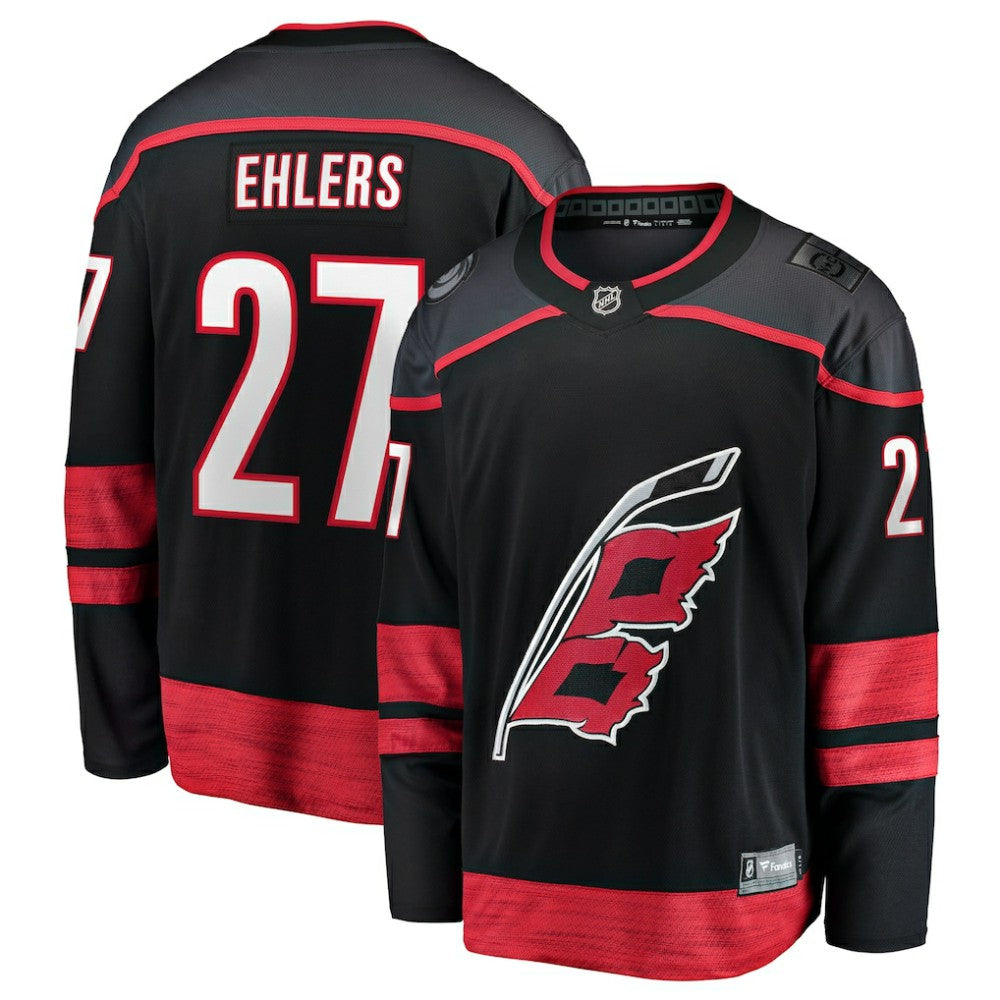 NHL Nikolaj Ehlers Carolina Hurricanes Fanatics Home Breakaway Jersey - Black