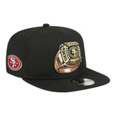 San Francisco 49ers New Era Super Bowl Ring 9FIFTY A-Frame Adjustable Hat Black