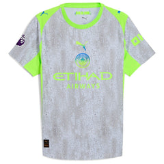 Manchester City 2025/26 Third Custom Jersey Green/Neon Green