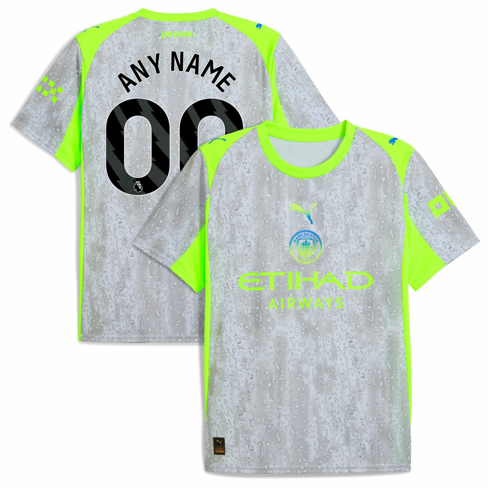 Manchester City 2025/26 Third Replica Custom Jersey Green/Neon Green shop