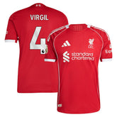 Virgil van Dijk Liverpool 2025/26 Home Jersey Red sale