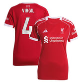 Virgil van Dijk Liverpool Women's 2025/26 Home Replica Jersey Red