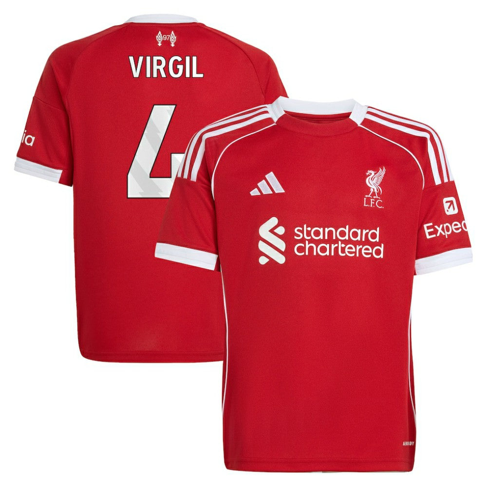 Virgil van Dijk Liverpool Youth 2025/26 Home Replica Jersey Red