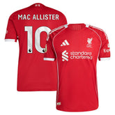 Alexis Mac Allister Liverpool 2025/26 Home Jersey Red