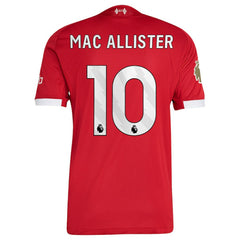 Alexis Mac Allister Liverpool 2025/26 Home Jersey Red