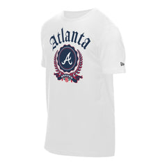 Atlanta Braves New Era Fleur Domestic T-Shirt - White T-shirts