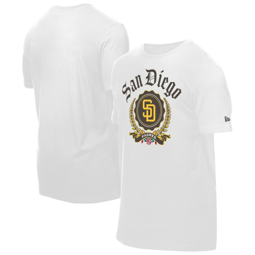 San Diego Padres New Era Fleur Domestic T-Shirt - White T-shirts