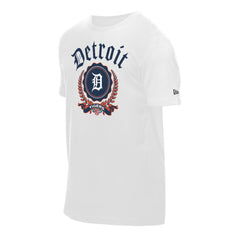 Detroit Tigers New Era Fleur Domestic T-Shirt - White T-shirts