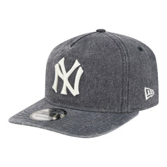 New York Yankees New Era Throwback Denim Classic 19TWENTY Adjustable Hat - Navy Heather Hats