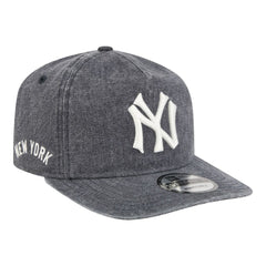 New York Yankees New Era Throwback Denim Classic 19TWENTY Adjustable Hat - Navy Heather Hats