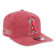 Los Angeles Angels New Era Denim Classic 19TWENTY Adjustable Hat - Red Hats