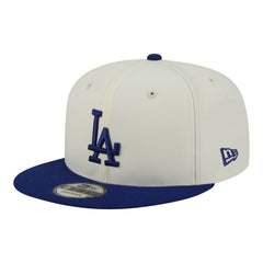 Los Angeles Dodgers New Era Localized 9FIFTY Snapback Hat - Cream/Royal Hats