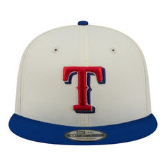 Texas Rangers New Era Localized 9FIFTY Snapback Hat - Cream/Royal Hats