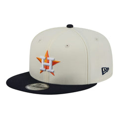 Houston Astros New Era Localized 9FIFTY Snapback Hat - Cream/Navy Hats