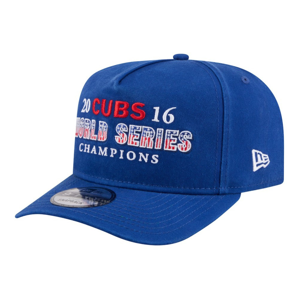 Chicago Cubs New Era 2016 World Series Champions Historic 9FIFTY A-Frame Snapback Hat - Royal Hats
