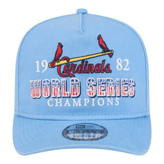 St. Louis Cardinals New Era 1982 World Series Champions Historic 9FIFTY A-Frame Snapback Hat - Light Blue Hats