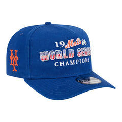 New York Mets New Era 1986 World Series Champions Throwback 9FIFTY A-Frame Snapback Hat - Royal Hats