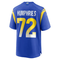 NFL D.J. Humphries Los Angeles Rams Team Game Jersey - Royal