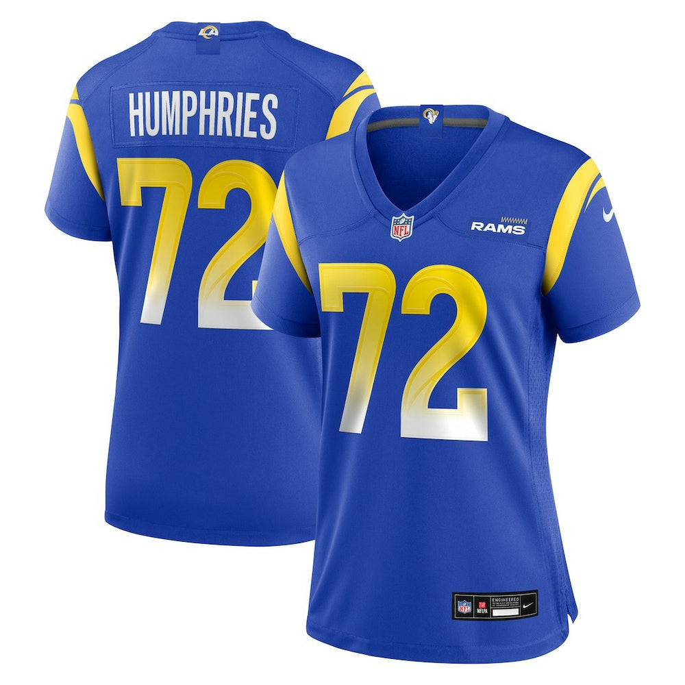 NFL D.J. Humphries Los Angeles Rams Women's Team Game Jersey - Royal