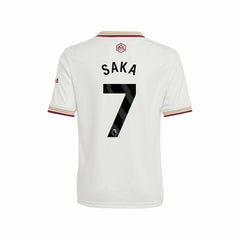 Bukayo Saka Arsenal Youth 2025/26 Third Replica Player Jersey White sale