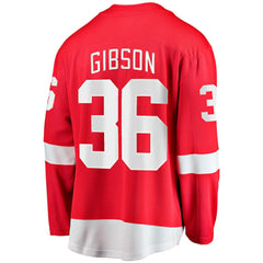 NHL John Gibson Detroit Red Wings Fanatics Home Breakaway Jersey - Red