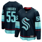 NHL Ryan Lindgren Seattle Kraken Fanatics Home Breakaway Jersey - Deep Sea Blue