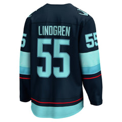 NHL Ryan Lindgren Seattle Kraken Fanatics Home Breakaway Jersey - Deep Sea Blue