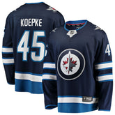 NHL Cole Koepke Winnipeg Jets Fanatics Home Breakaway Jersey - Navy