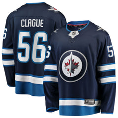 NHL Kale Clague Winnipeg Jets Fanatics Home Breakaway Jersey - Navy