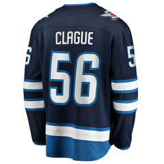 NHL Kale Clague Winnipeg Jets Fanatics Home Breakaway Jersey - Navy