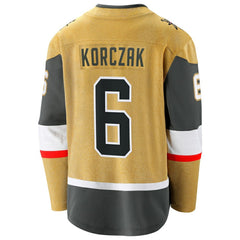 NHL Kaedan Korczak Vegas Golden Knights Fanatics Home Breakaway Jersey - Gold