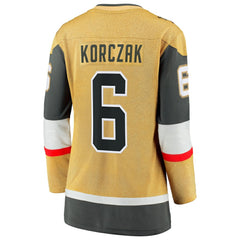 NHL Kaedan Korczak Vegas Golden Knights Fanatics Women's Home Breakaway Jersey - Gold