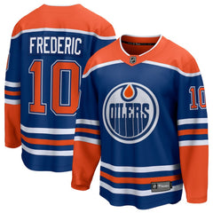 NHL Trent Frederic Edmonton Oilers Fanatics Home Breakaway Jersey - Royal