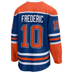 NHL Trent Frederic Edmonton Oilers Fanatics Home Breakaway Jersey - Royal