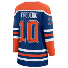 NHL Trent Frederic Edmonton Oilers Fanatics Women's Home Breakaway Jersey - Royal