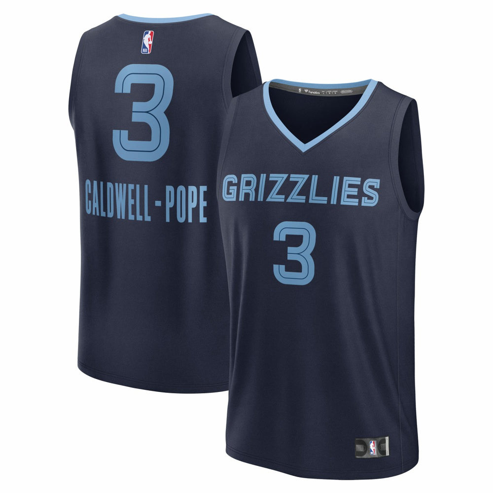 NBA Kentavious Caldwell-Pope Memphis Grizzlies Fast Break Replica Player Jersey - Icon Edition - Navy