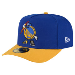 Golden State Warriors Injection Cartoon Logo A-Frame 59FIFTY Fitted Hat Royal