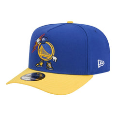 Golden State Warriors Injection Cartoon Logo A-Frame 9FIFTY Adjustable Hat Royal