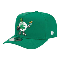 Boston Celtics Injection Cartoon Logo A-Frame 9FIFTY Adjustable Hat Kelly Green